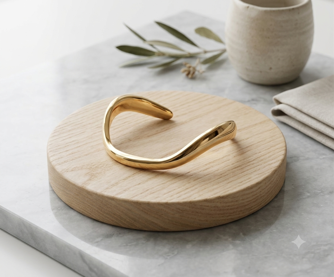 Barsa – Sculpted Arc Cuff