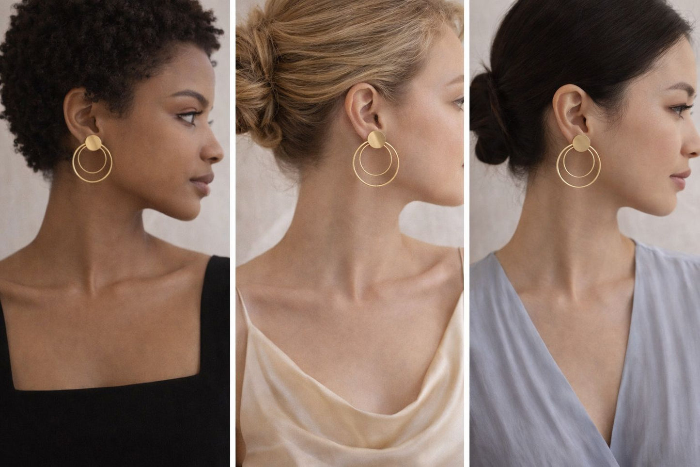 Barsa - Round Earrings