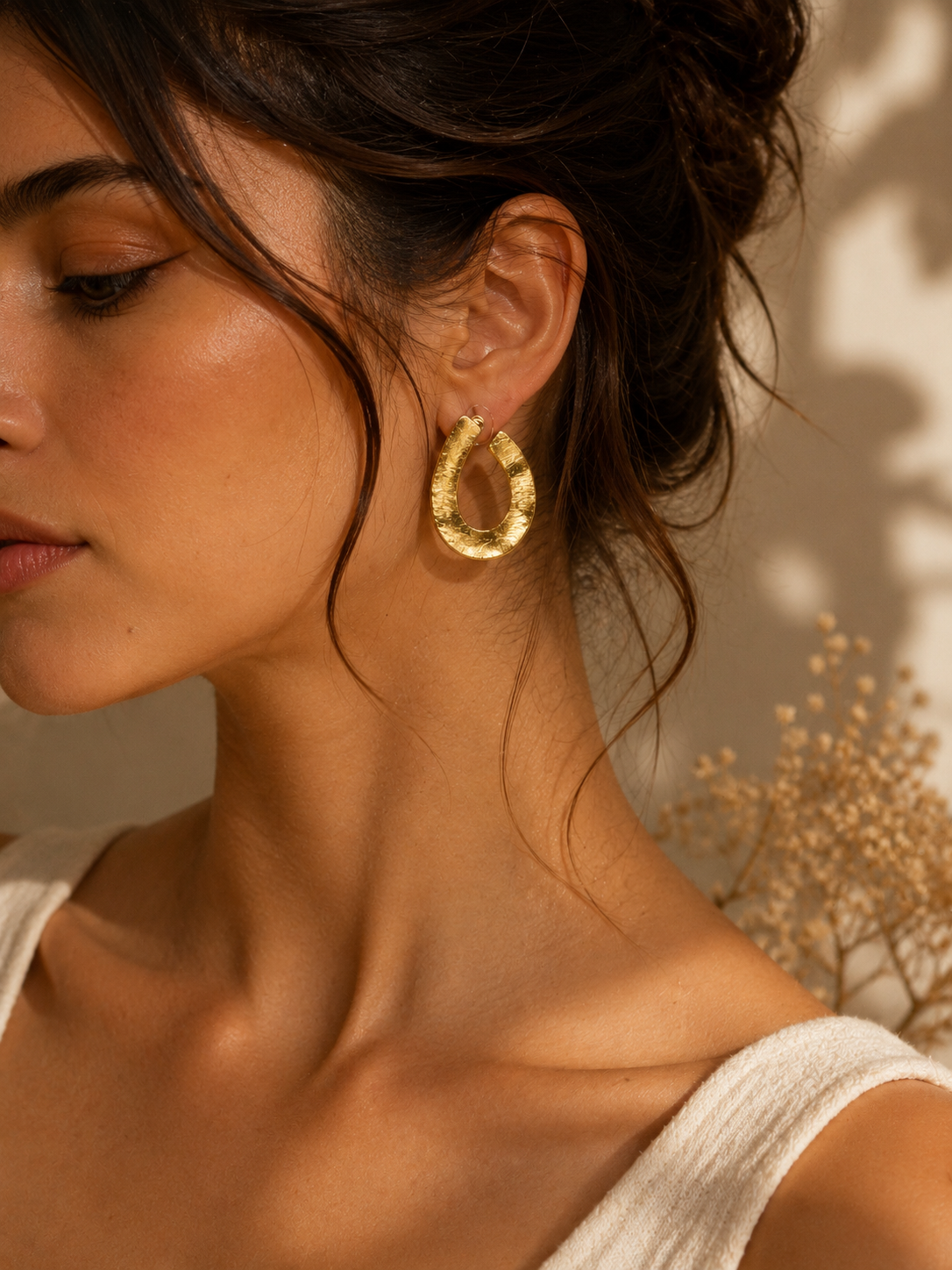Barsa - Luna Loop Earrings