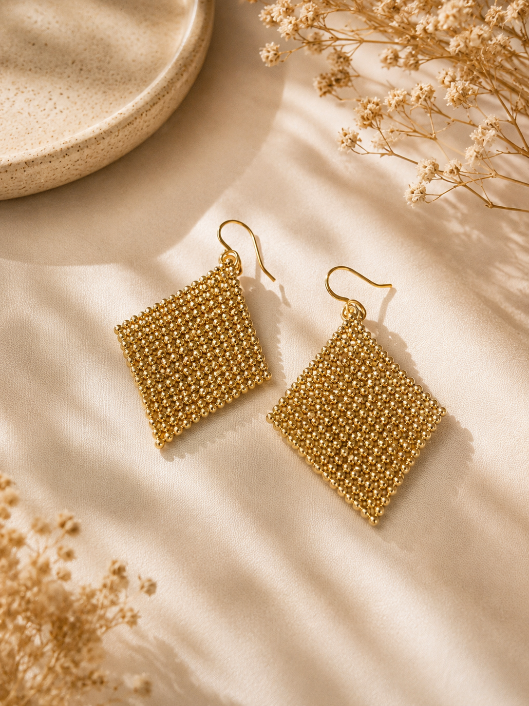 Barsa -Beads on Ears Earrings