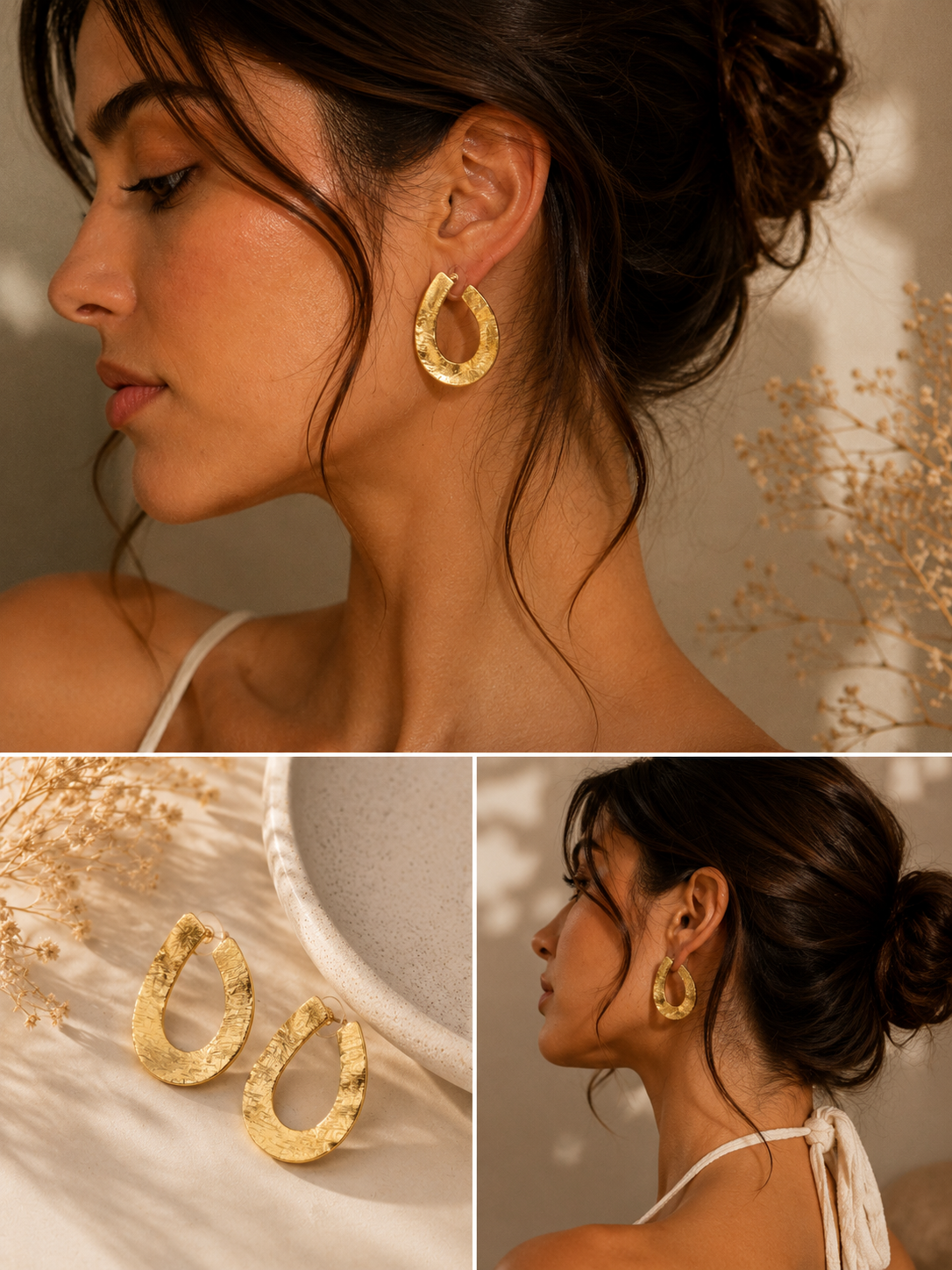 Barsa - Luna Loop Earrings