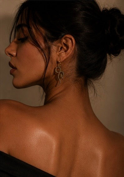 Barsa – Serpentine Coil Earrings