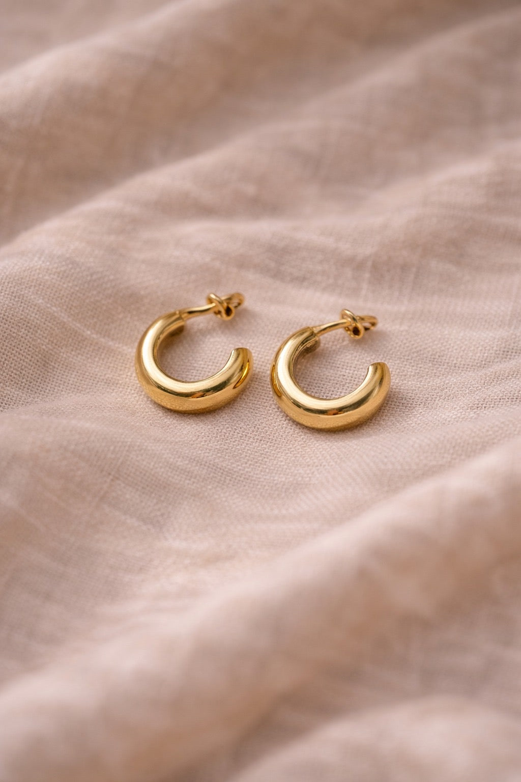 Barsa - C Earrings - Golden