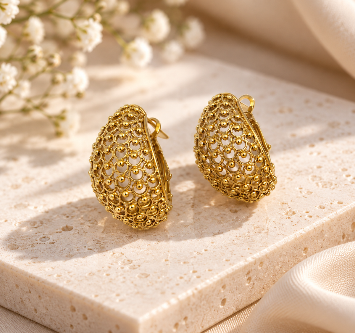 Barsa - Filigree Hoops