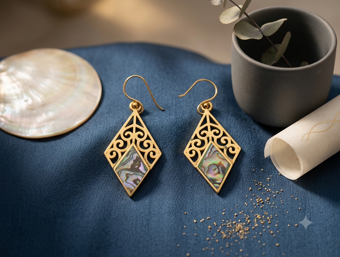 Barsa – Aurora Filigree Earrings