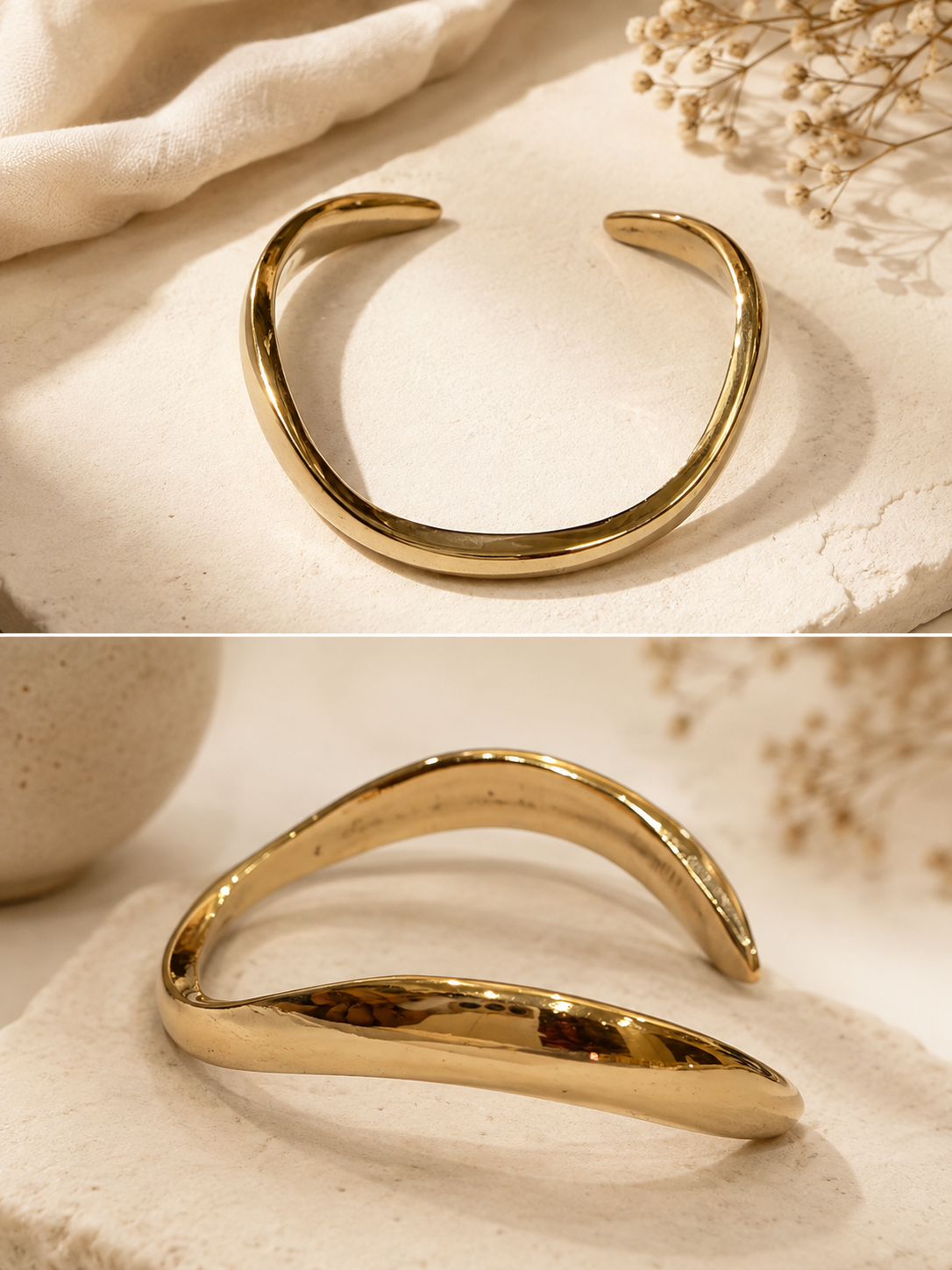 Barsa – Sculpted Arc Cuff