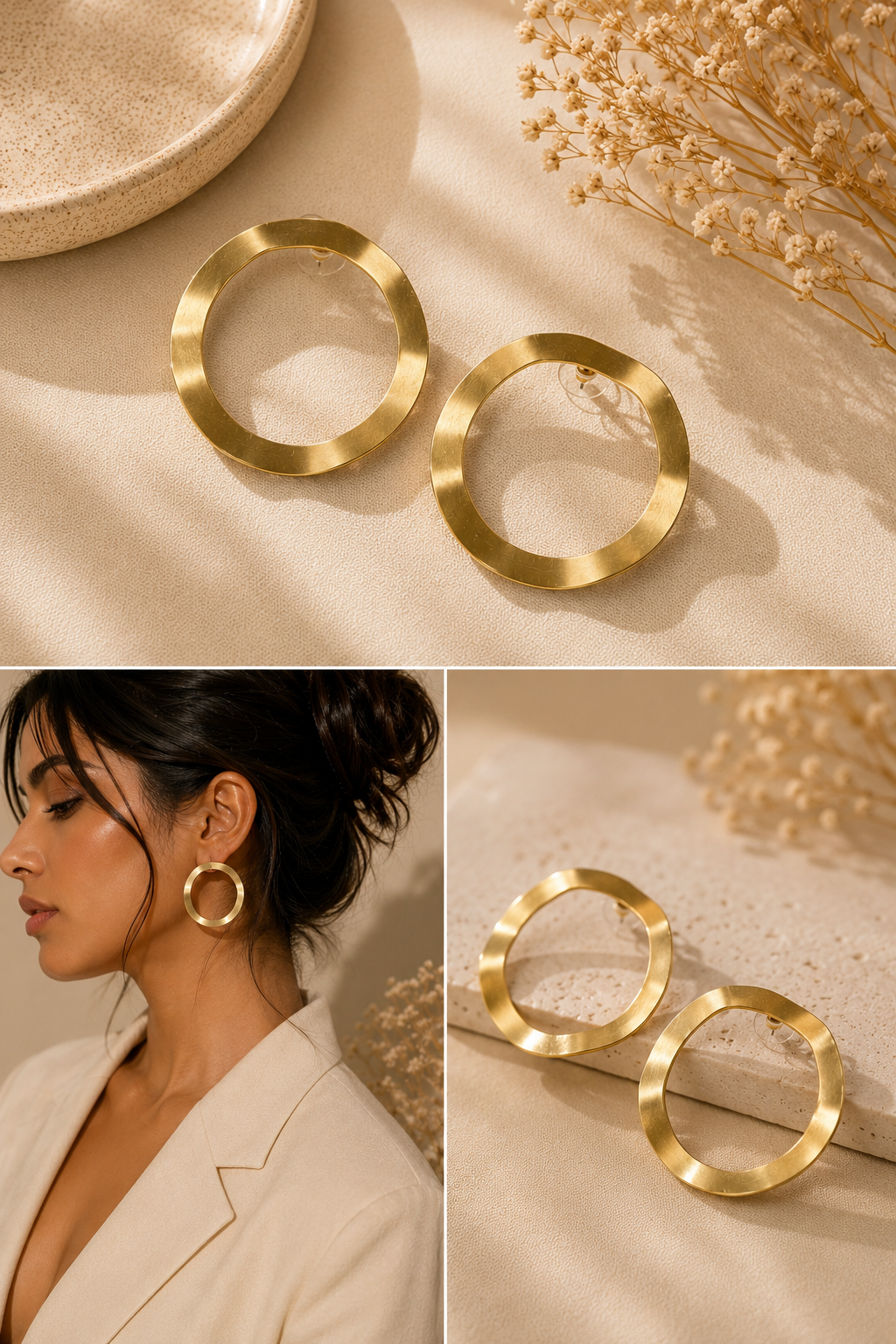Barsa - Halo Earrings