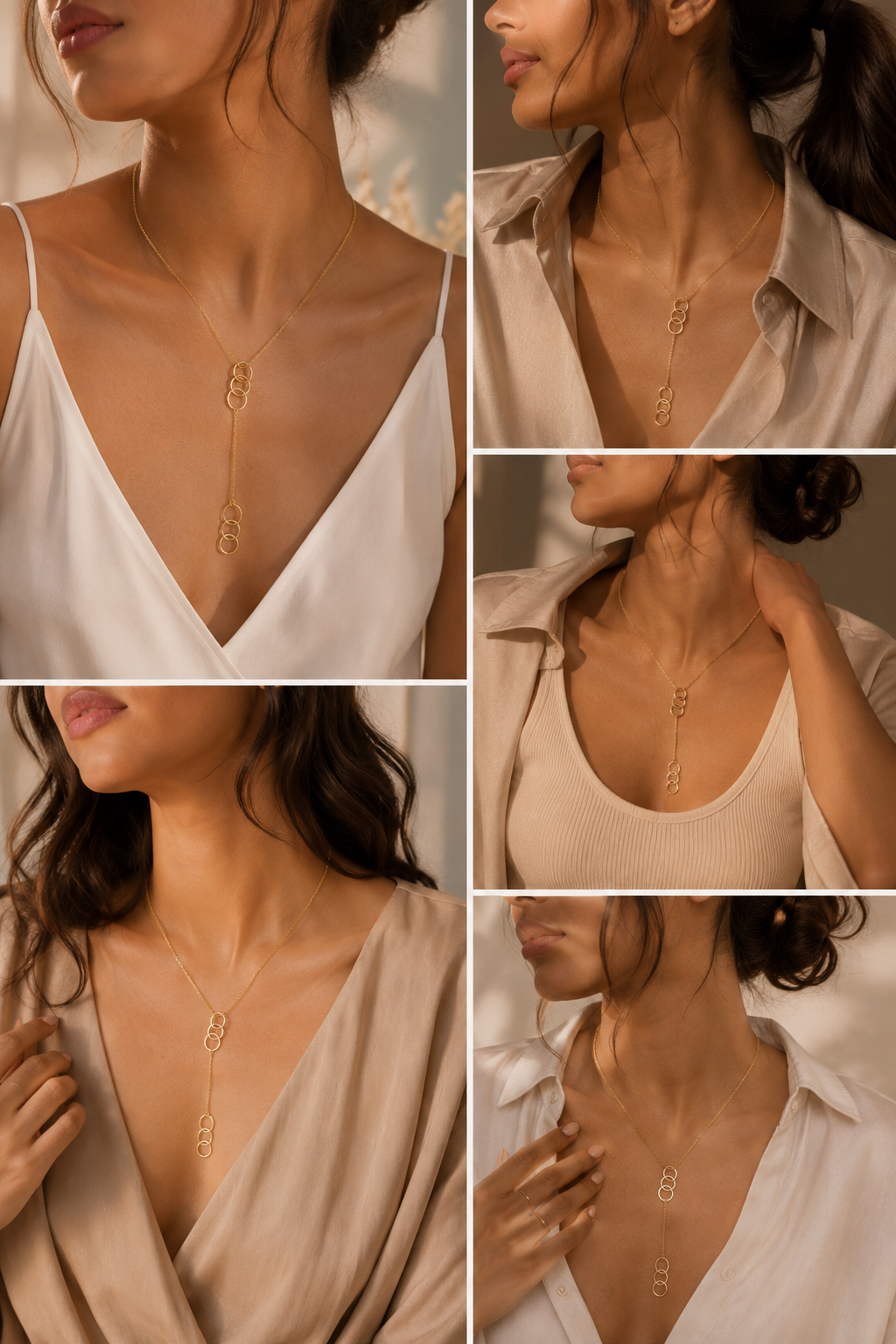 Barsa - Orbit Cascade Necklace