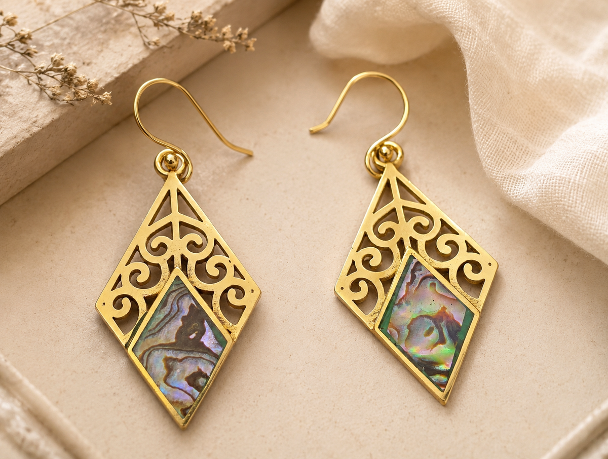 Barsa – Aurora Filigree Earrings
