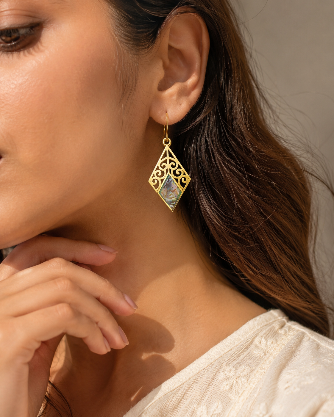 Barsa – Aurora Filigree Earrings