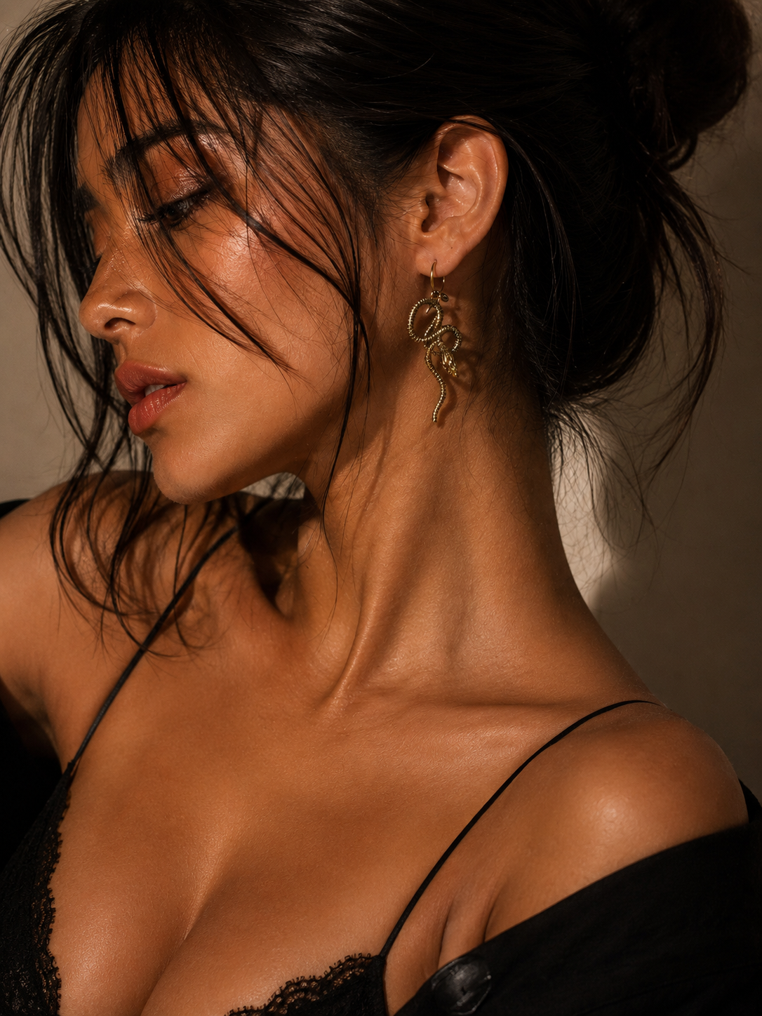 Barsa – Serpentine Coil Earrings