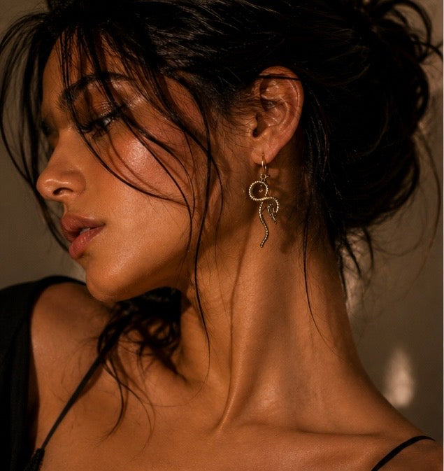 Barsa – Serpentine Coil Earrings
