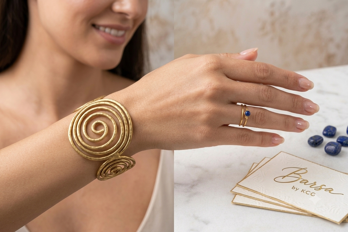 Barsa – Spiral Muse Cuff