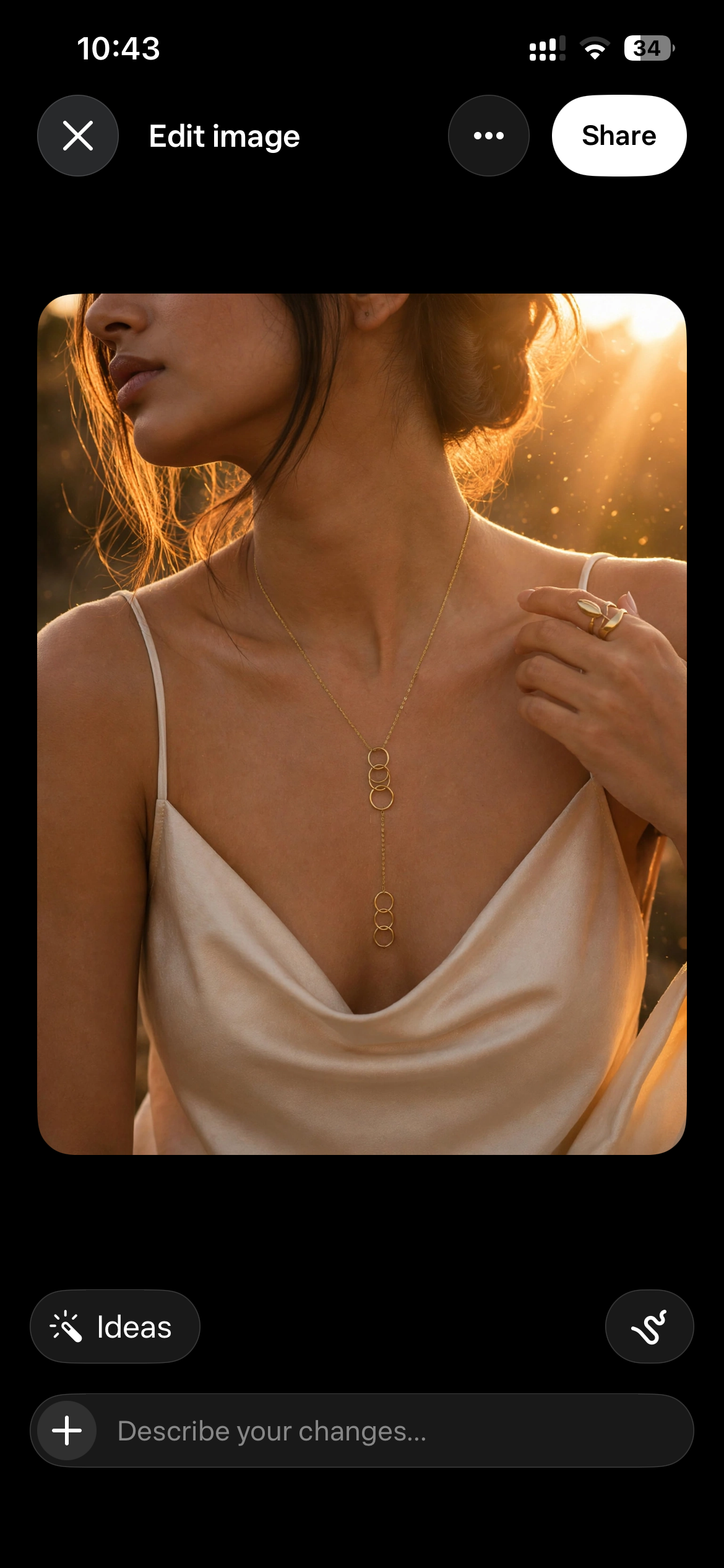 Barsa - Orbit Cascade Necklace