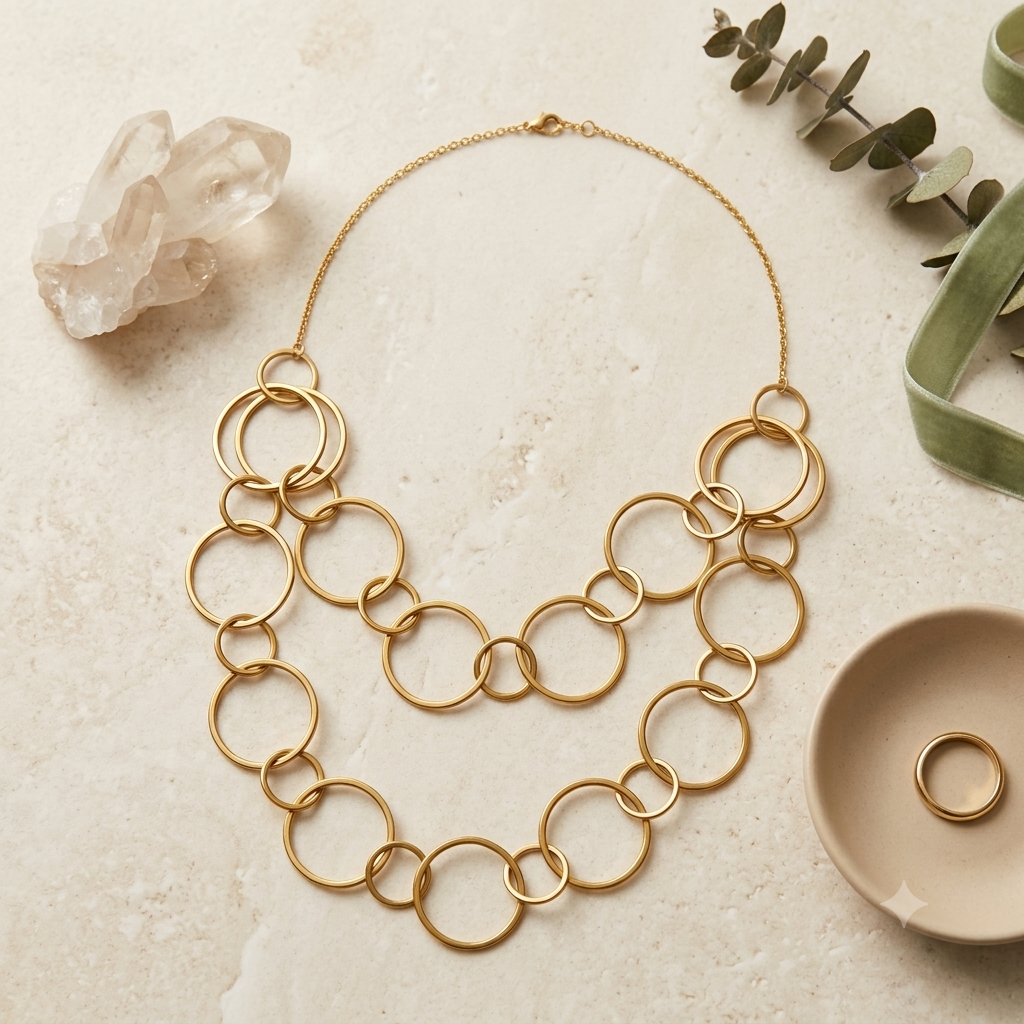 Barsa - Celestial Orbit Layered Necklace