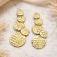 Barsa - Hammered Drop Earrings